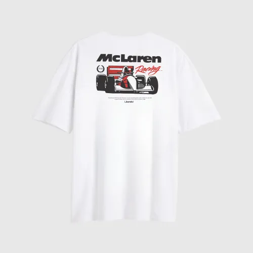 Remera Liberato Oversize Marfil Mclaren Racing