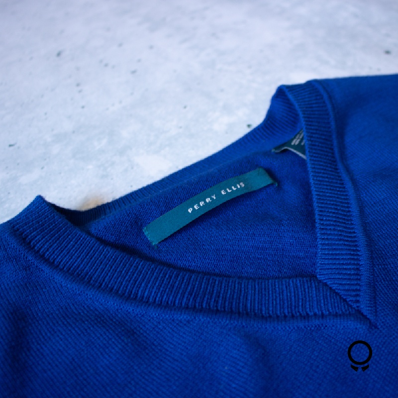 SWEATER PERRY ELLIS AZUL ELECTRICO