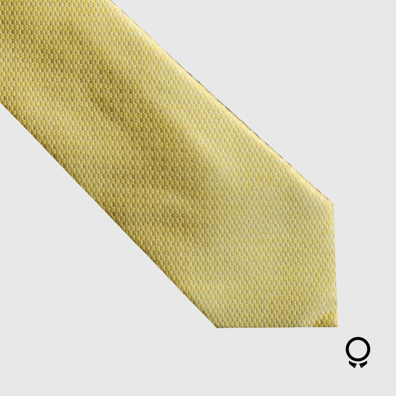 CORBATA PERRY ELLIS AMARILLO A CUADRITOS