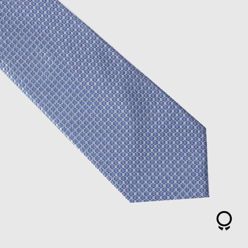 CORBATA PERRY ELLIS CELESTE A CUADRITOS