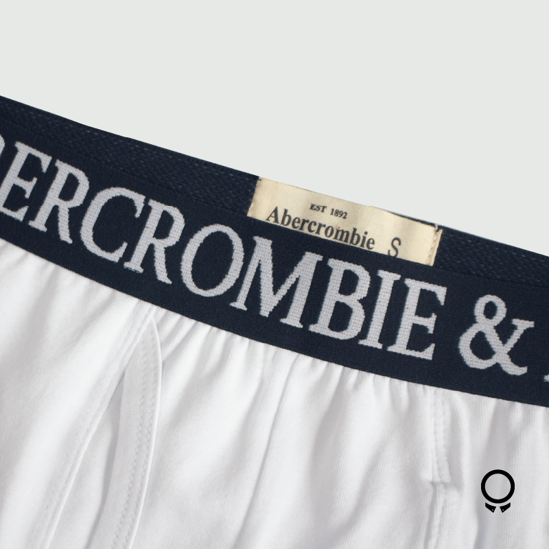 BOXER ABERCROMBIE BLANCO GOMA AZUL