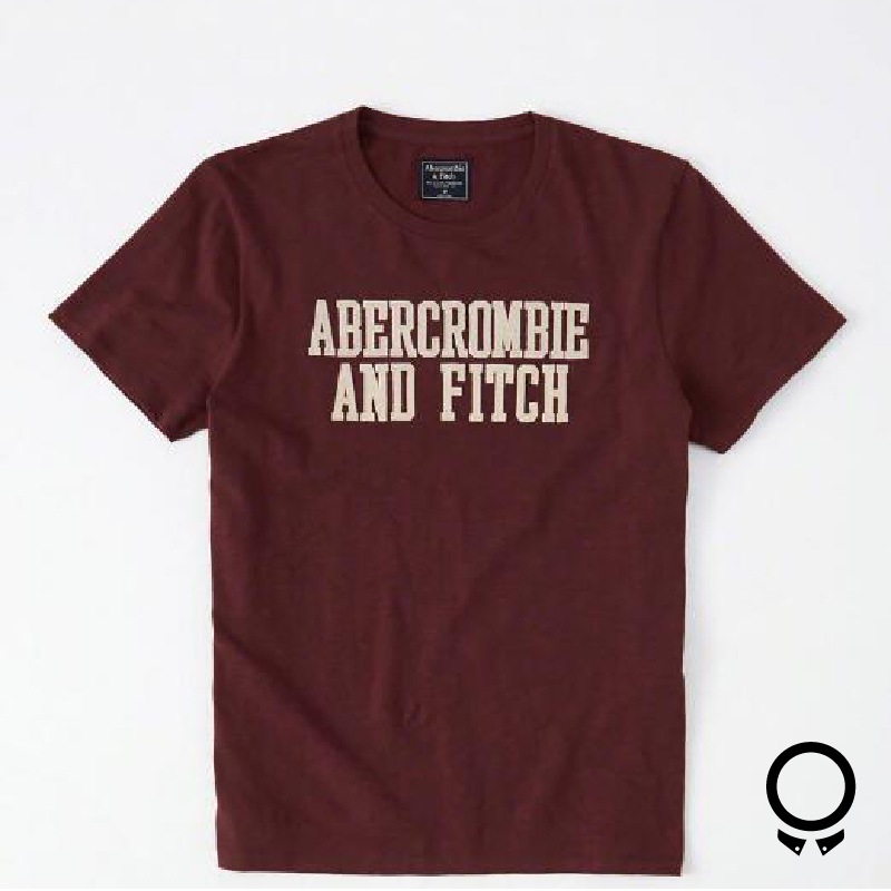 REMERA ABERCROMBIE CUELLO REDONDO ESTAMPA AF BORDO