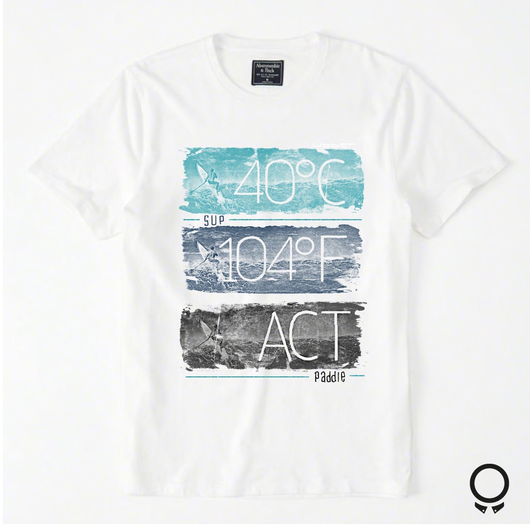 REMERA ABERCROMBIE ESTAMPA 40°