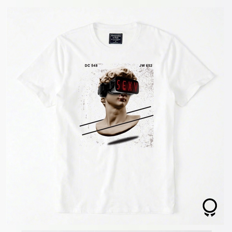REMERA ABERCROMBIE BLANCA SEXY