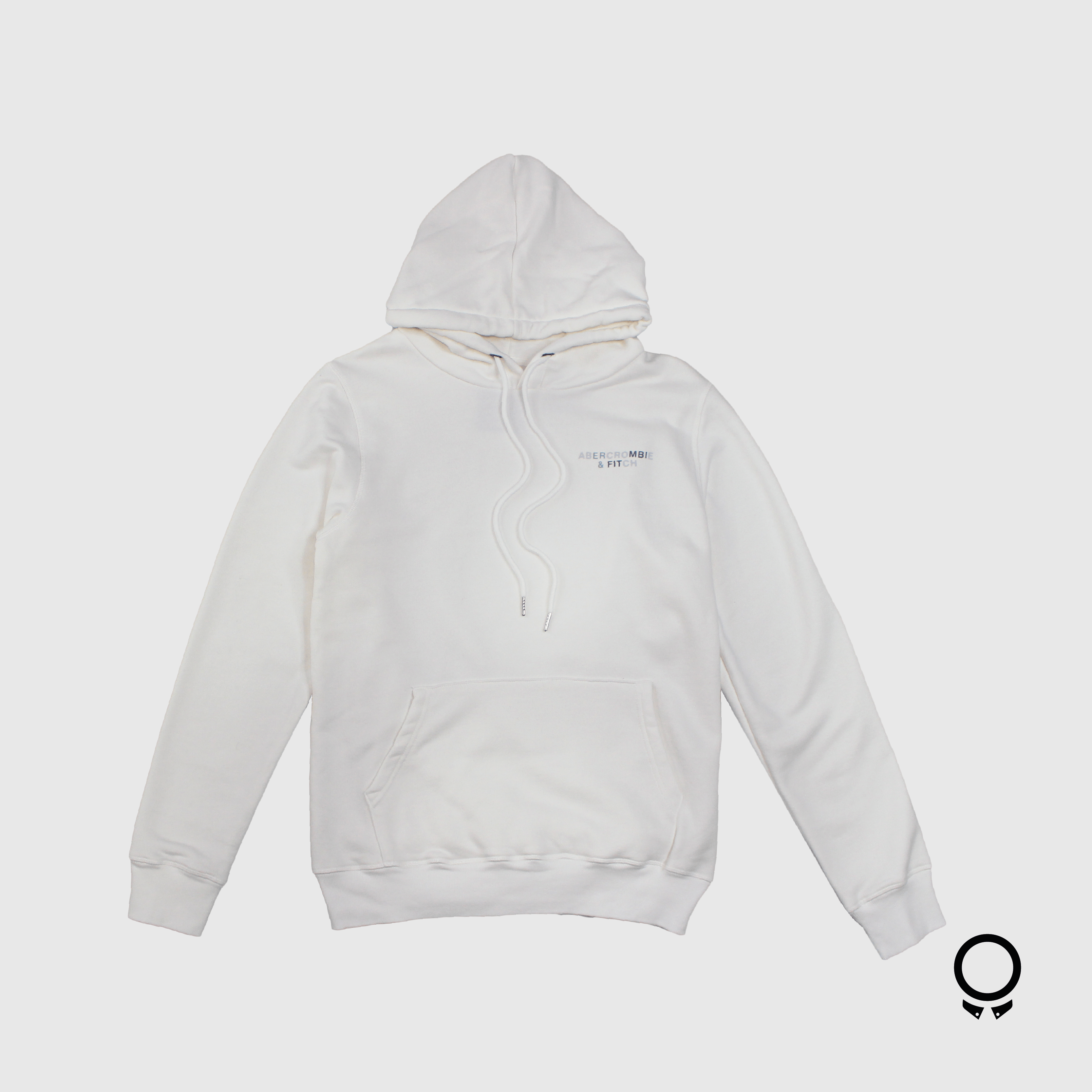 HOODIE ABERCROMBIE BLANCA CON LOGO