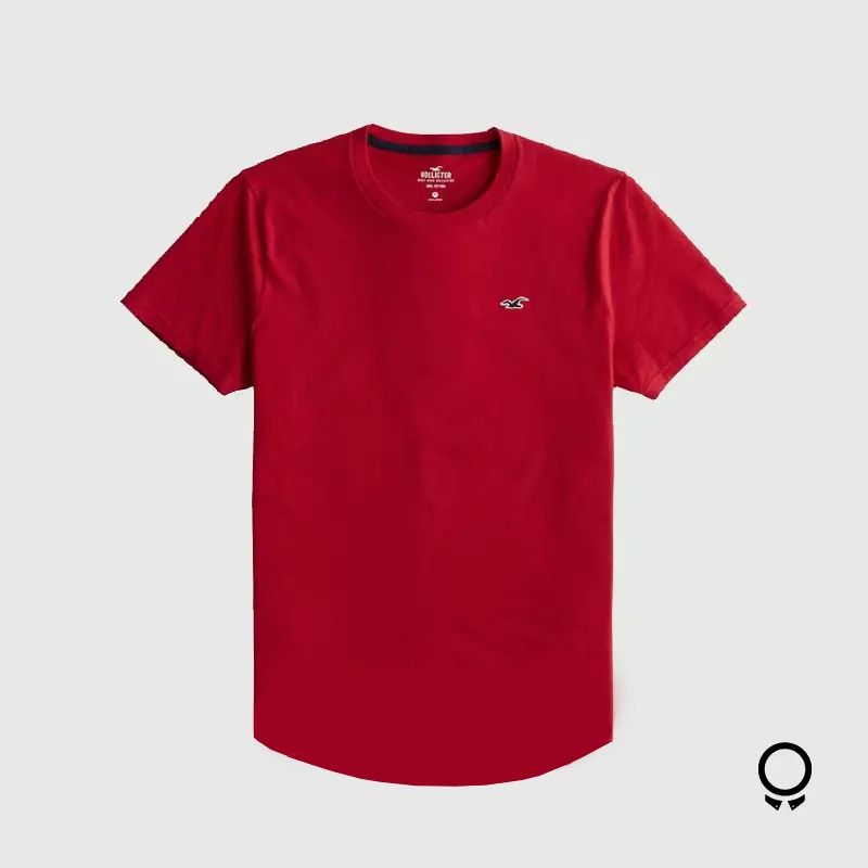 REMERA HOLLISTER CURVA ROJO