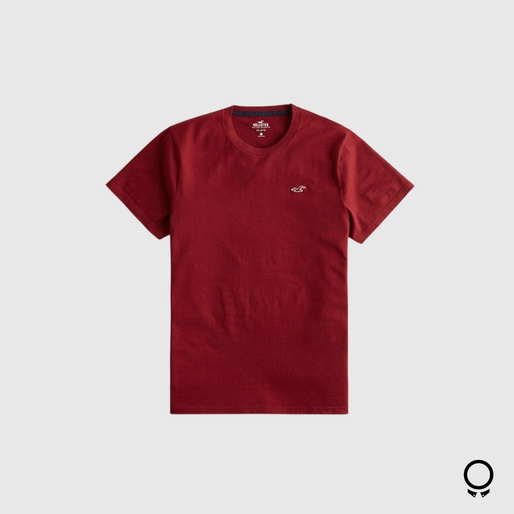 REMERA HOLLISTER BORDO