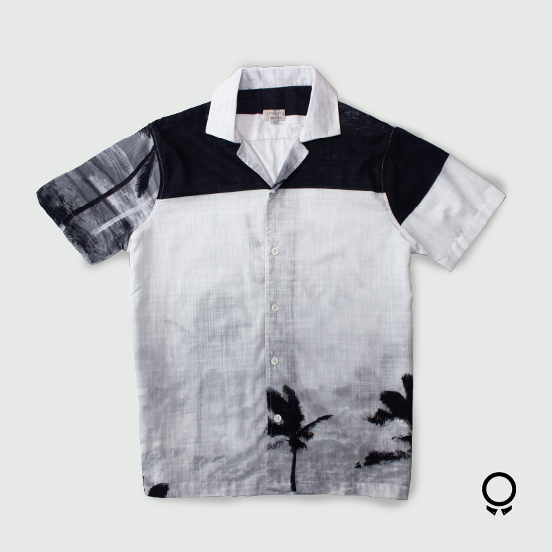 CAMISA LIBERATO BASICS PLAYERA NEGRA PAISAJE