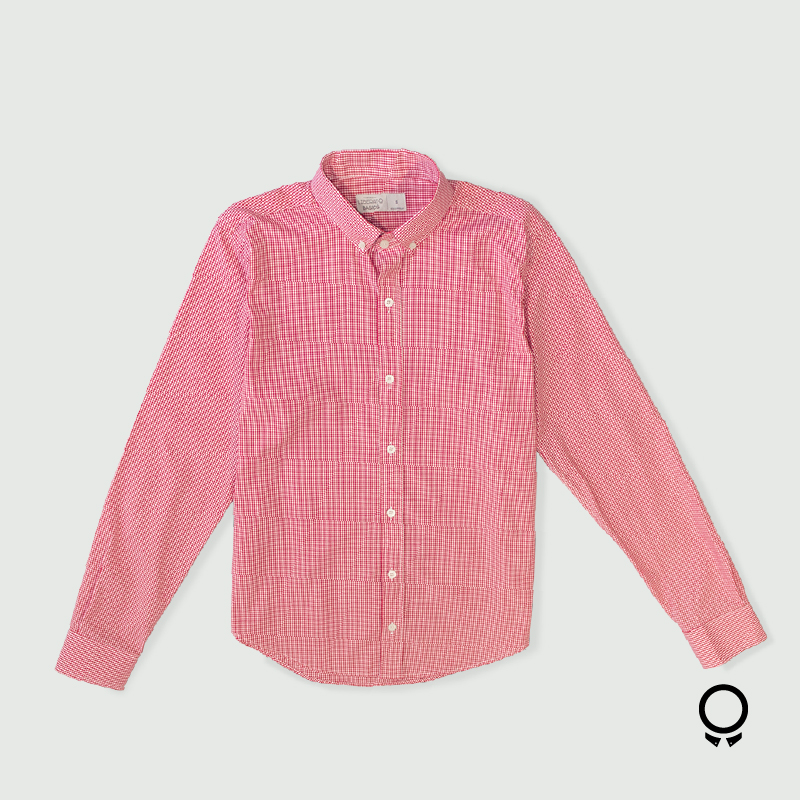 CAMISA LIBERATO BASICS CUADRITO ROJO Y BLANCO