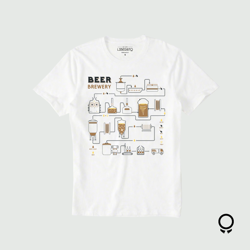 REMERA LIBERATO BASICS FABRICACION DE CERVEZA