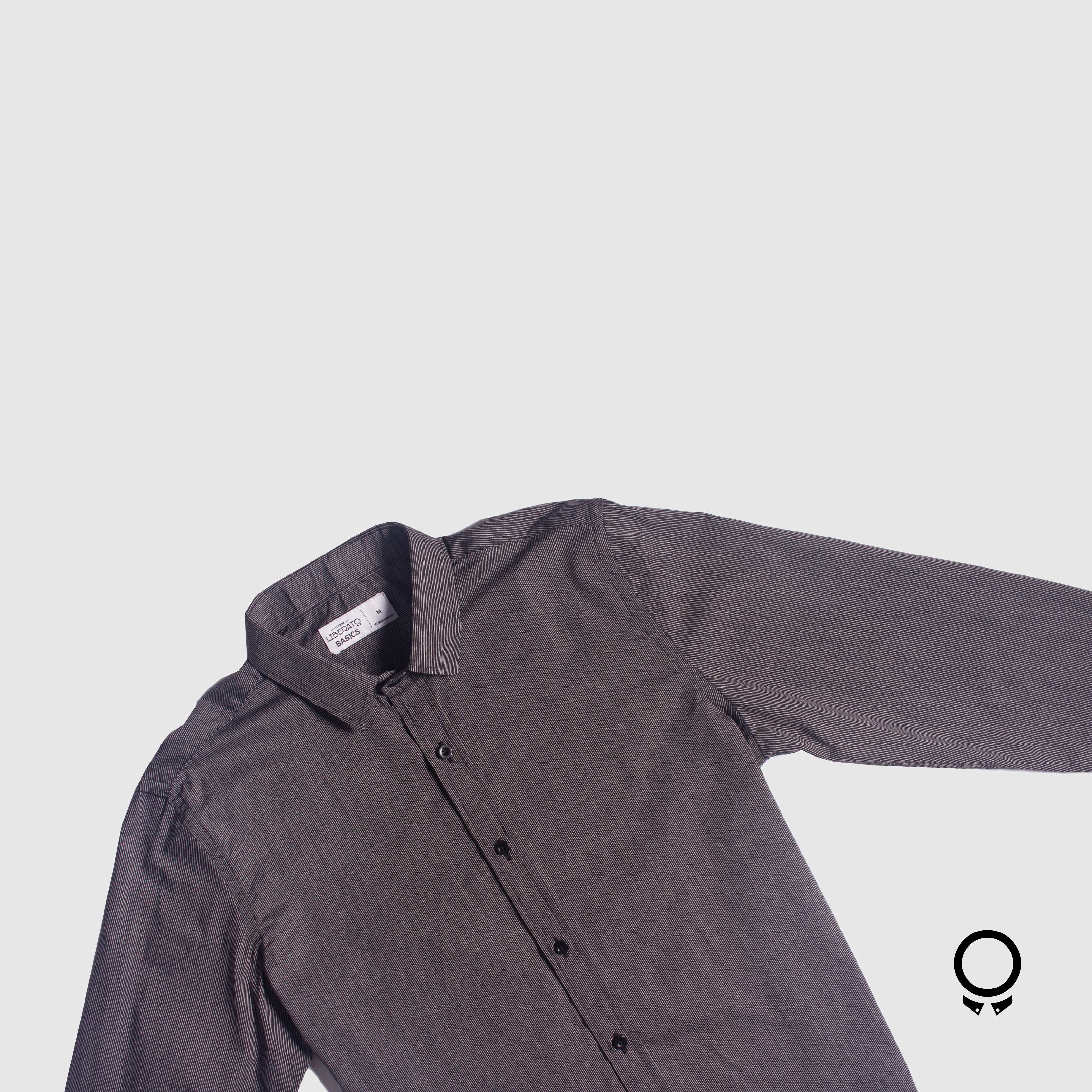 CAMISA LIBERATO MANGAS LARGAS NEGRO RAYAS