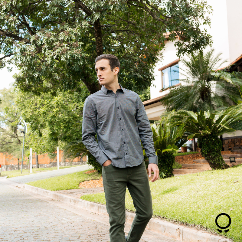 CAMISA LIBERATO MANGAS LARGAS NEGRO RAYAS