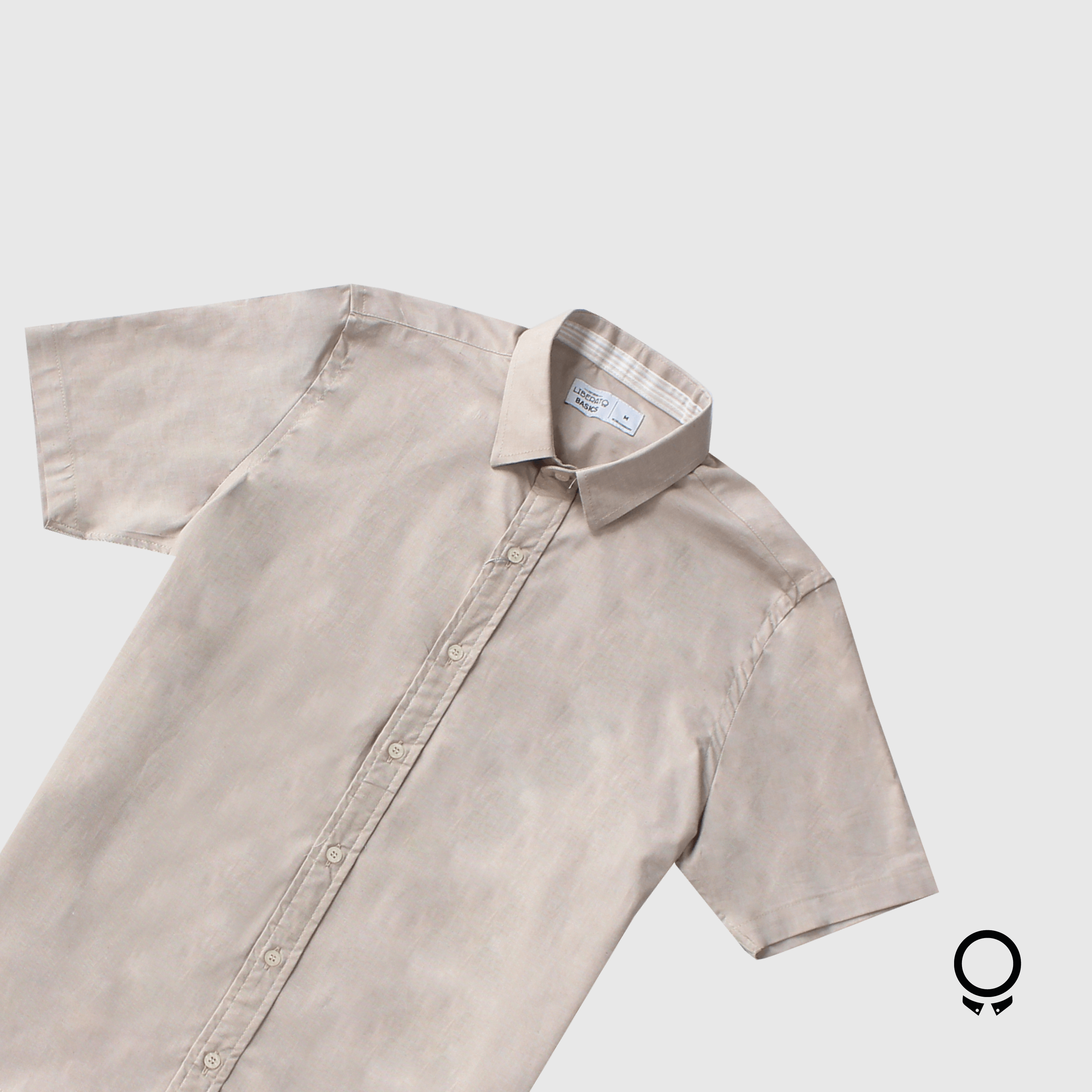 CAMISA LIBERATO BASICS MANGAS CORTAS BEIGE