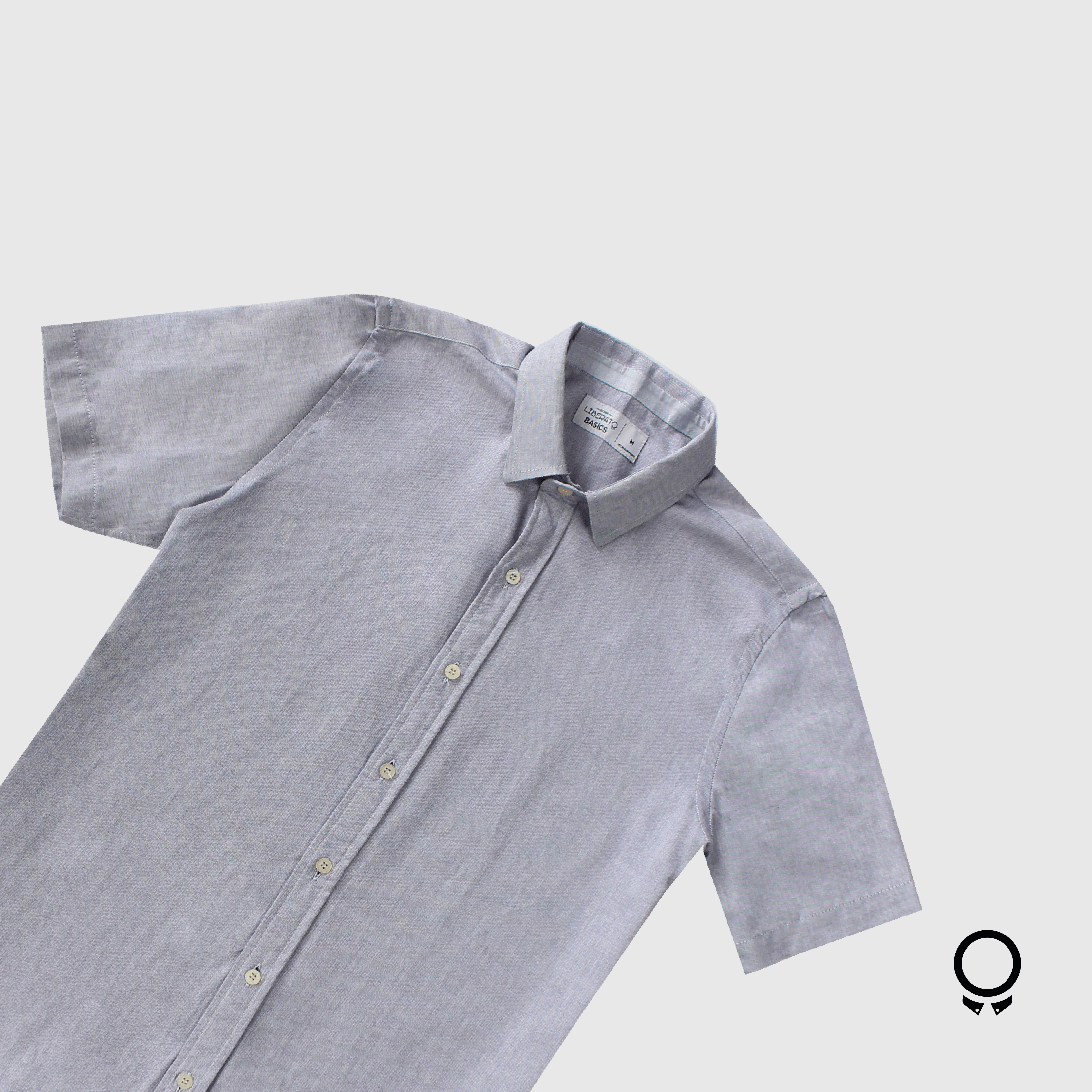 CAMISA LIBERATO BASICS MANGAS CORTAS AZUL