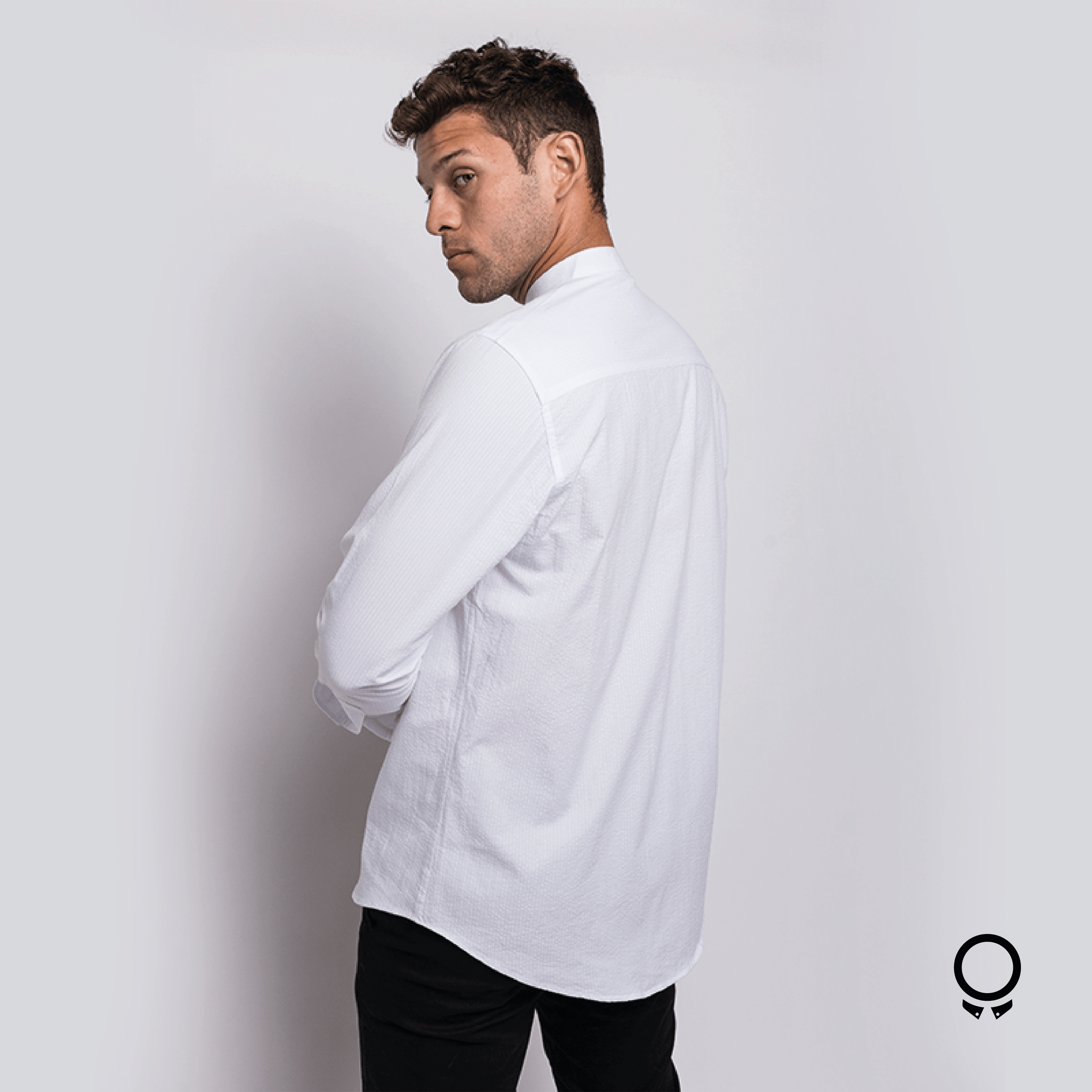 CAMISA LIBERATO BASICS MAO RAYAS GRISES