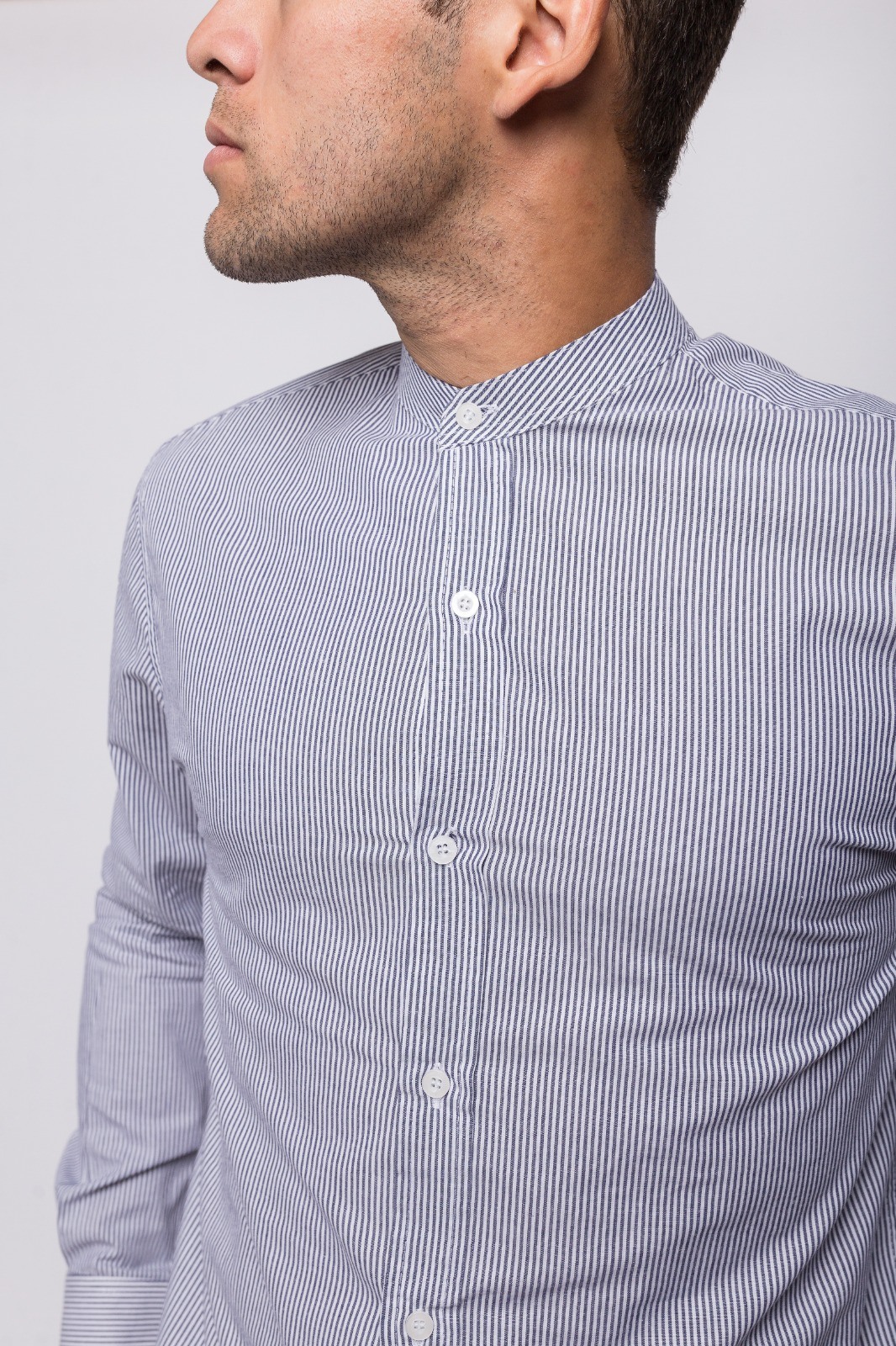 CAMISA LIBERATO BASICS MAO RAYAS AZULES