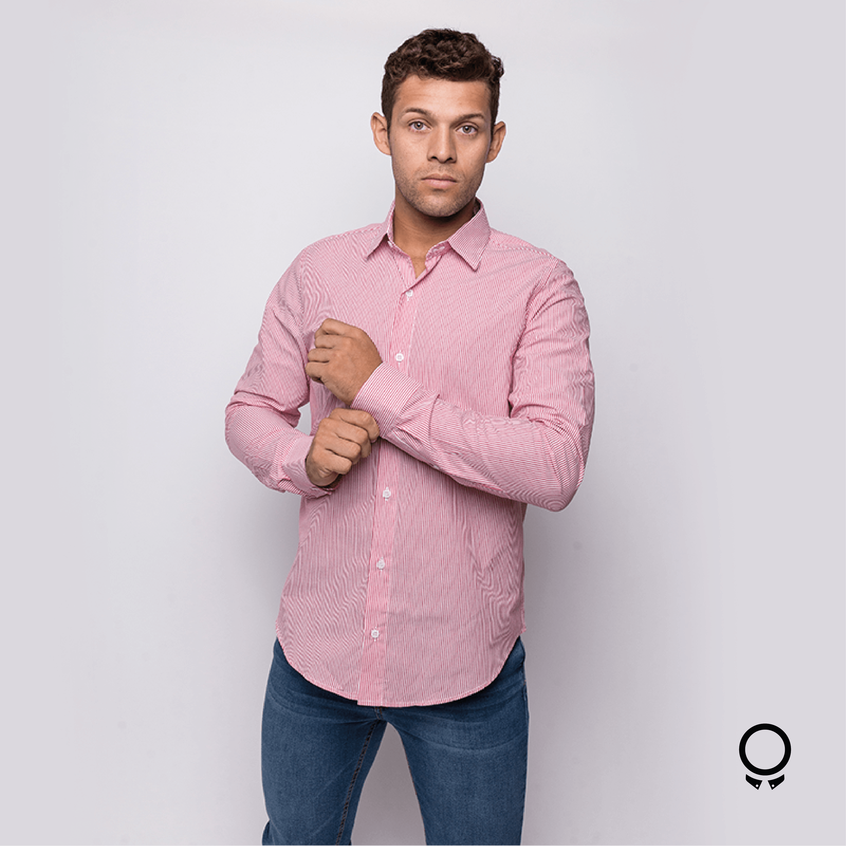 CAMISA LIBERATO BASICS MANGAS LARGAS RAYAS ROJAS