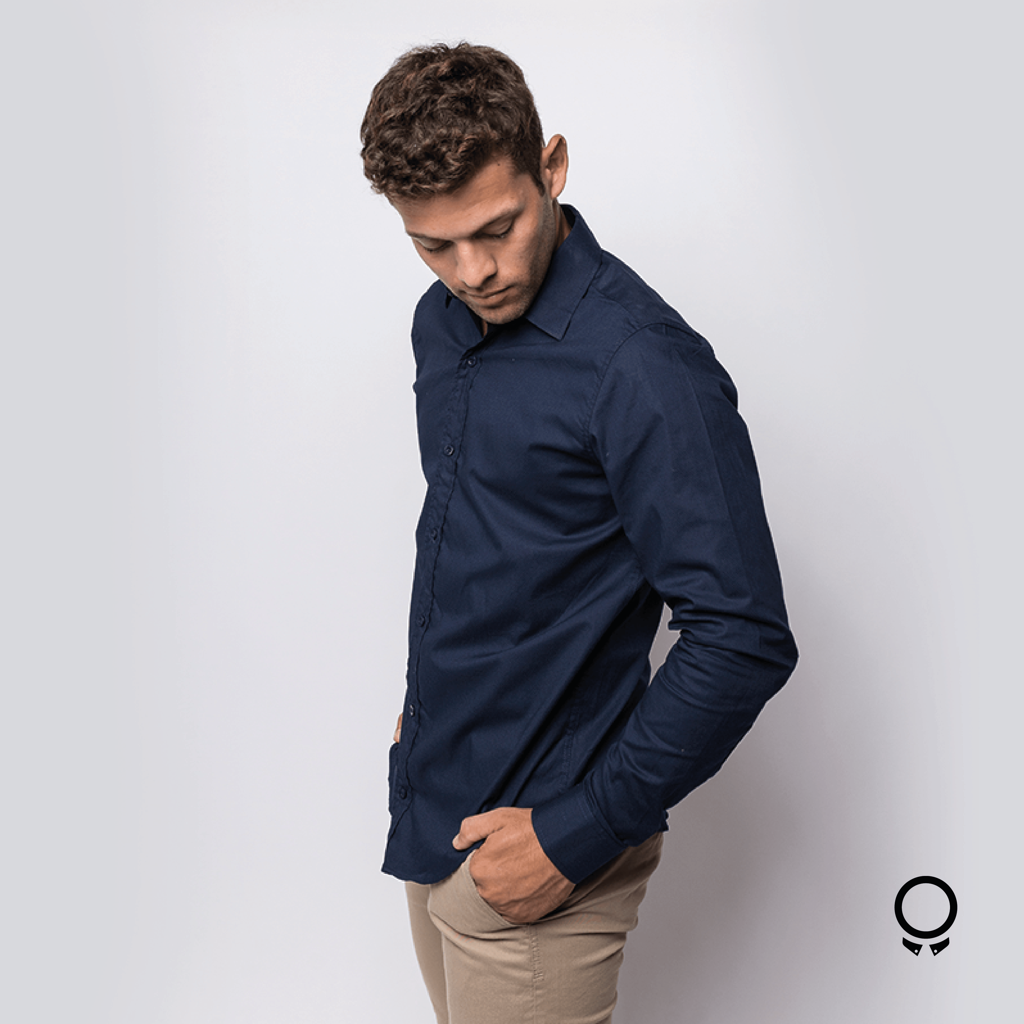 CAMISA LIBERATO BASICS MANGAS LARGAS AZUL