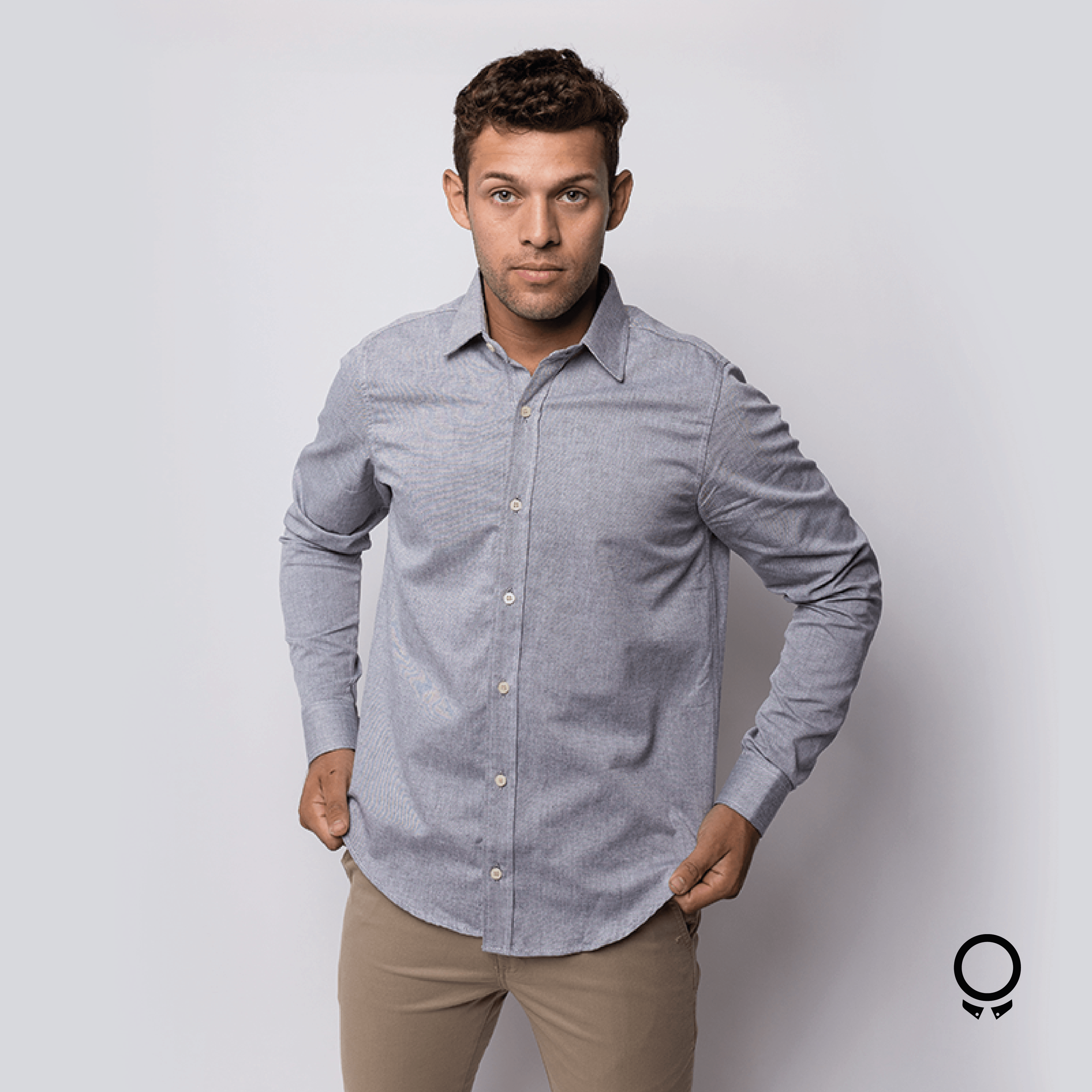 CAMISA LIBERATO BASICS MANGAS LARGAS GRIS