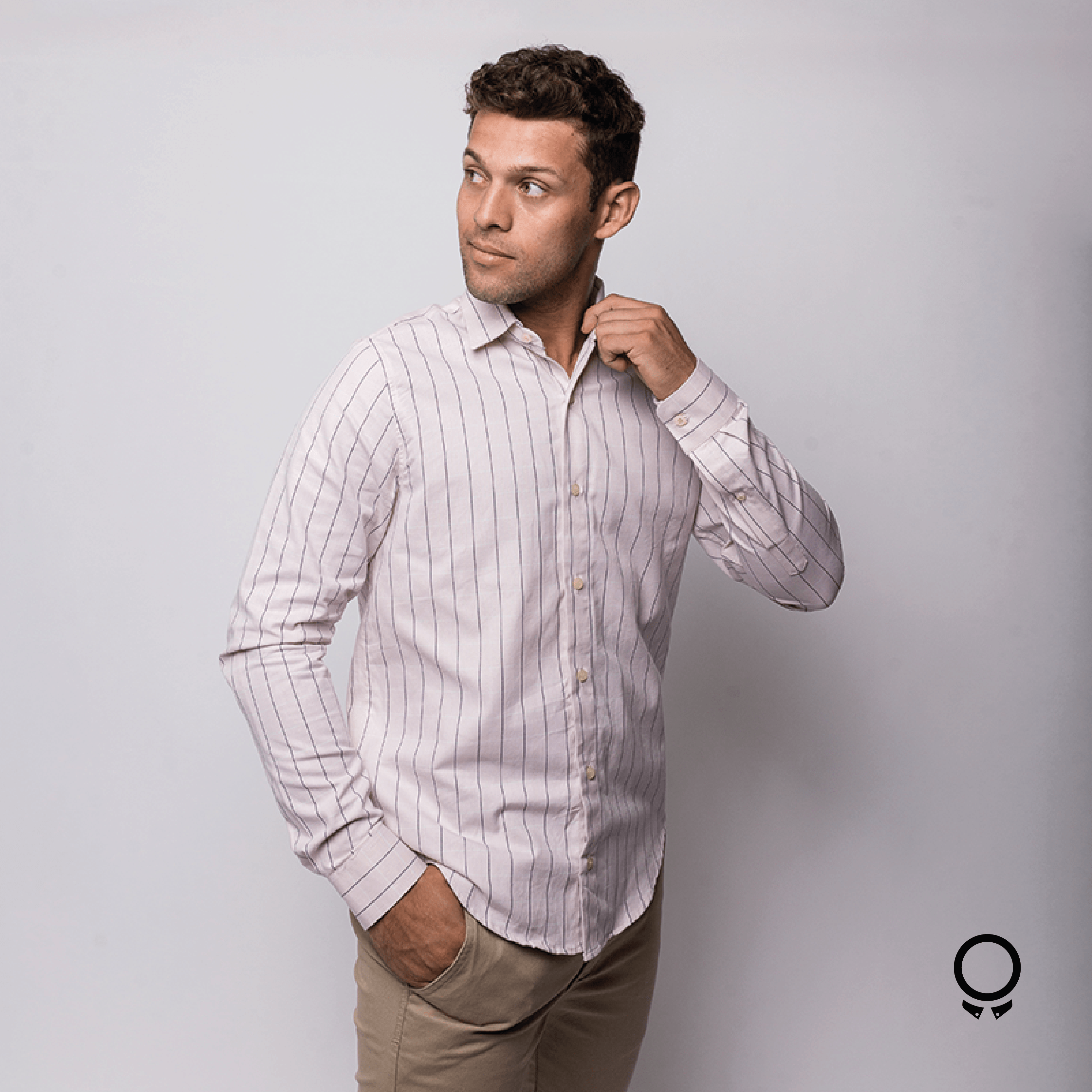 CAMISA LIBERATO BASICS MANGAS LARGAS CUADROS SALMON