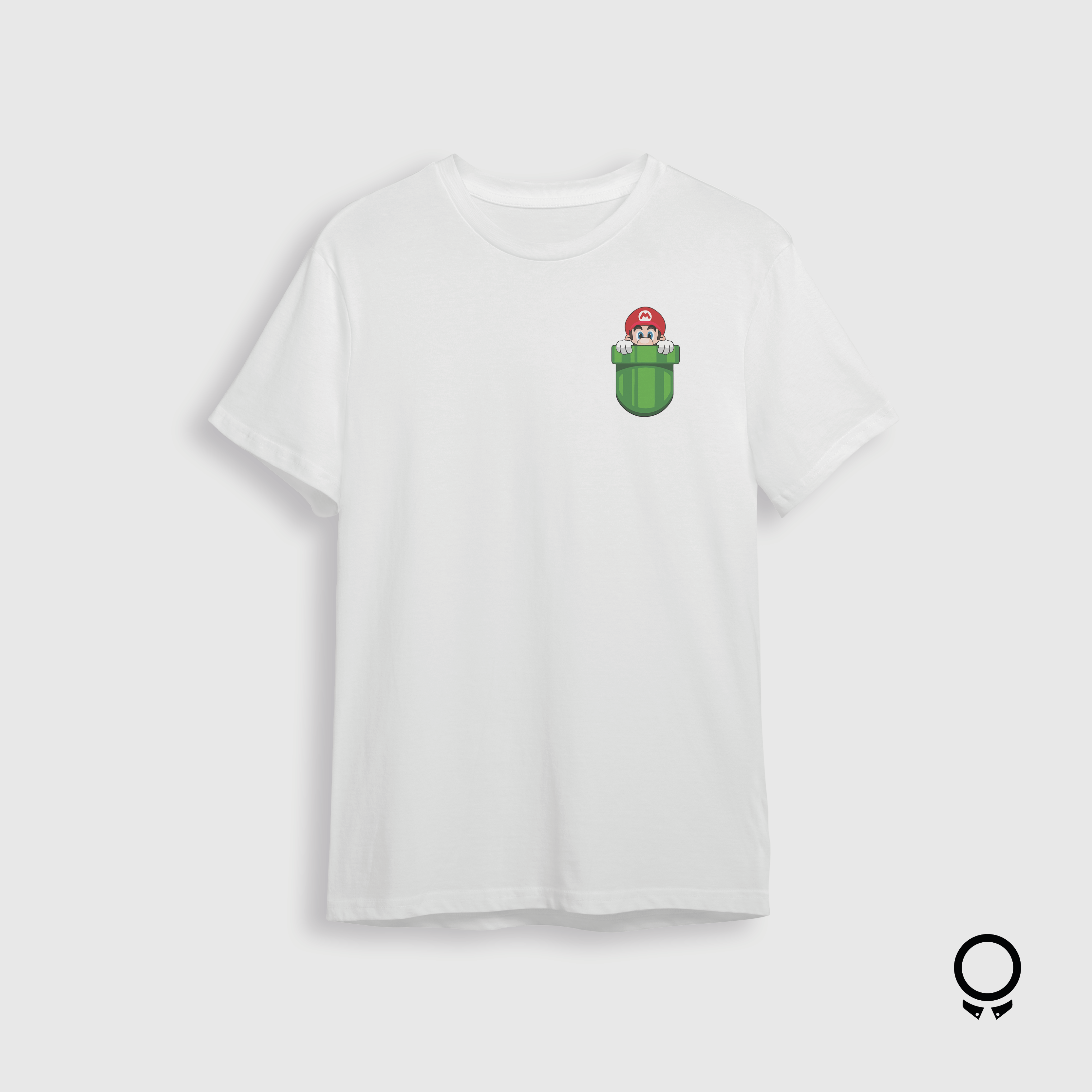 REMERA LIBERATO BASICS OVERSIZED BLANCA MARIO BROS