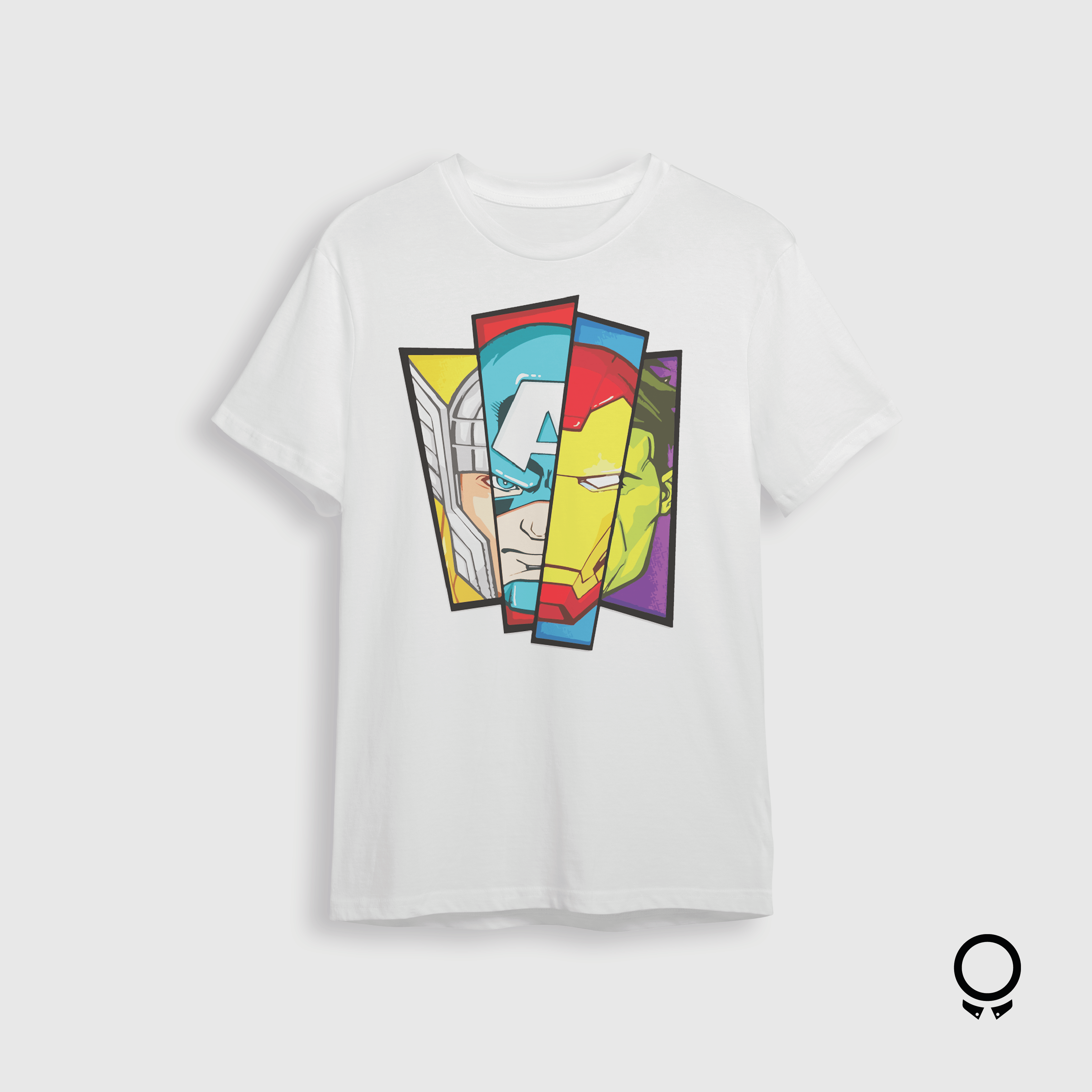 REMERA LIBERATO BASICS REGULAR FIT BLANCA AVENGERS