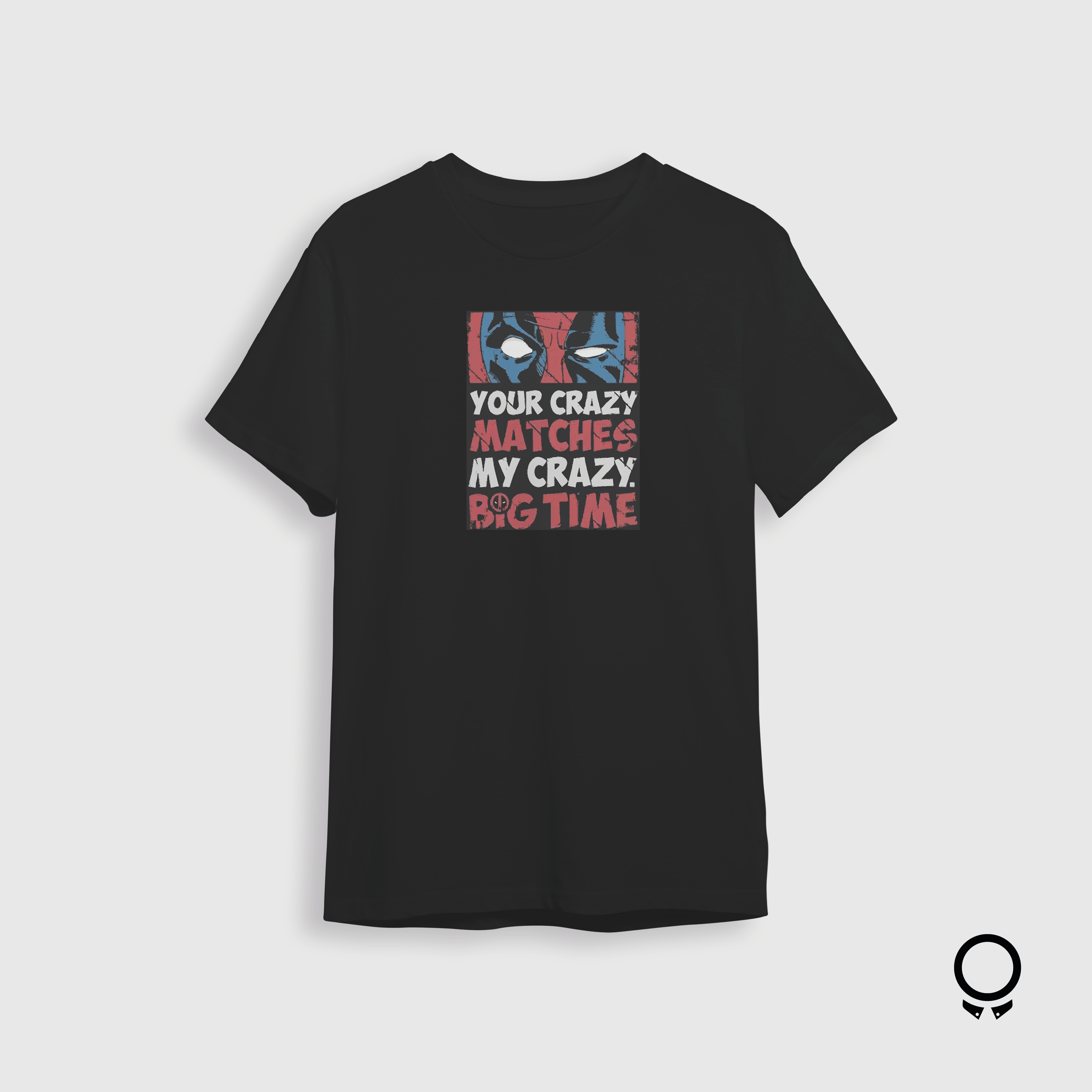 REMERA LIBERATO BASICS NEGRA REGULAR FIT DEADPOOL