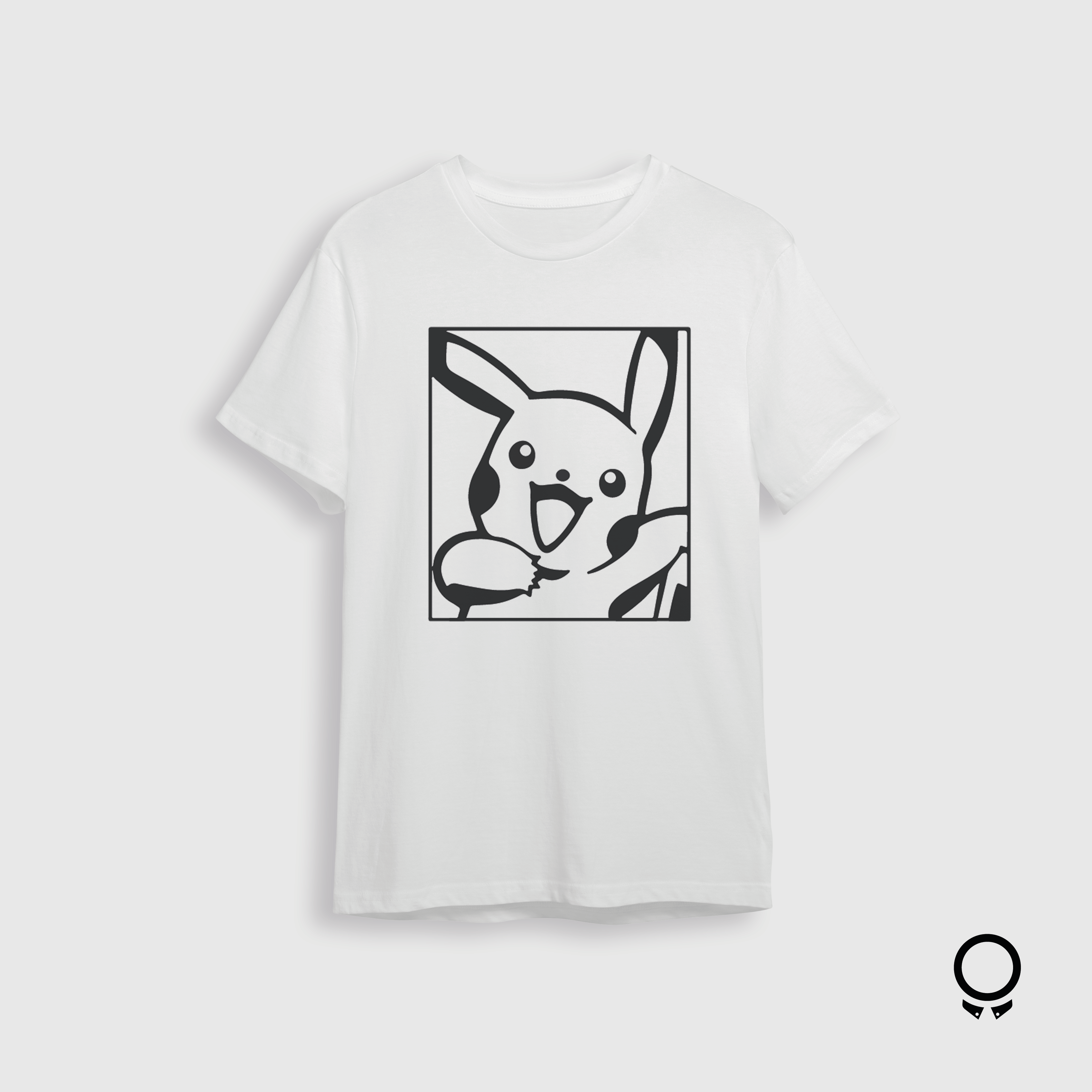 REMERA LIBERATO BASICS REGULAR FIT BLANCA PIKACHU