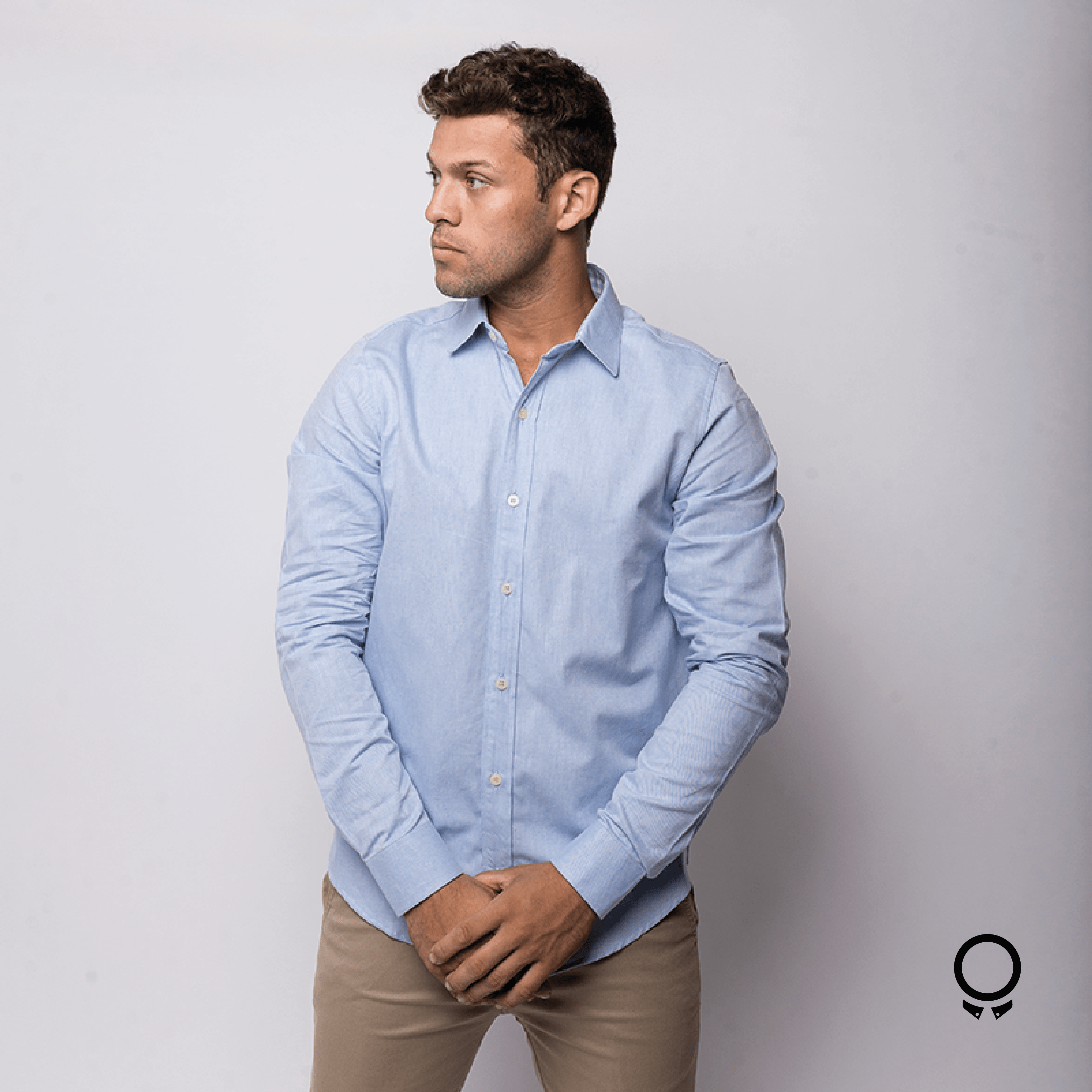 CAMISA LIBERATO BASICS MANGAS LARGAS CELESTE
