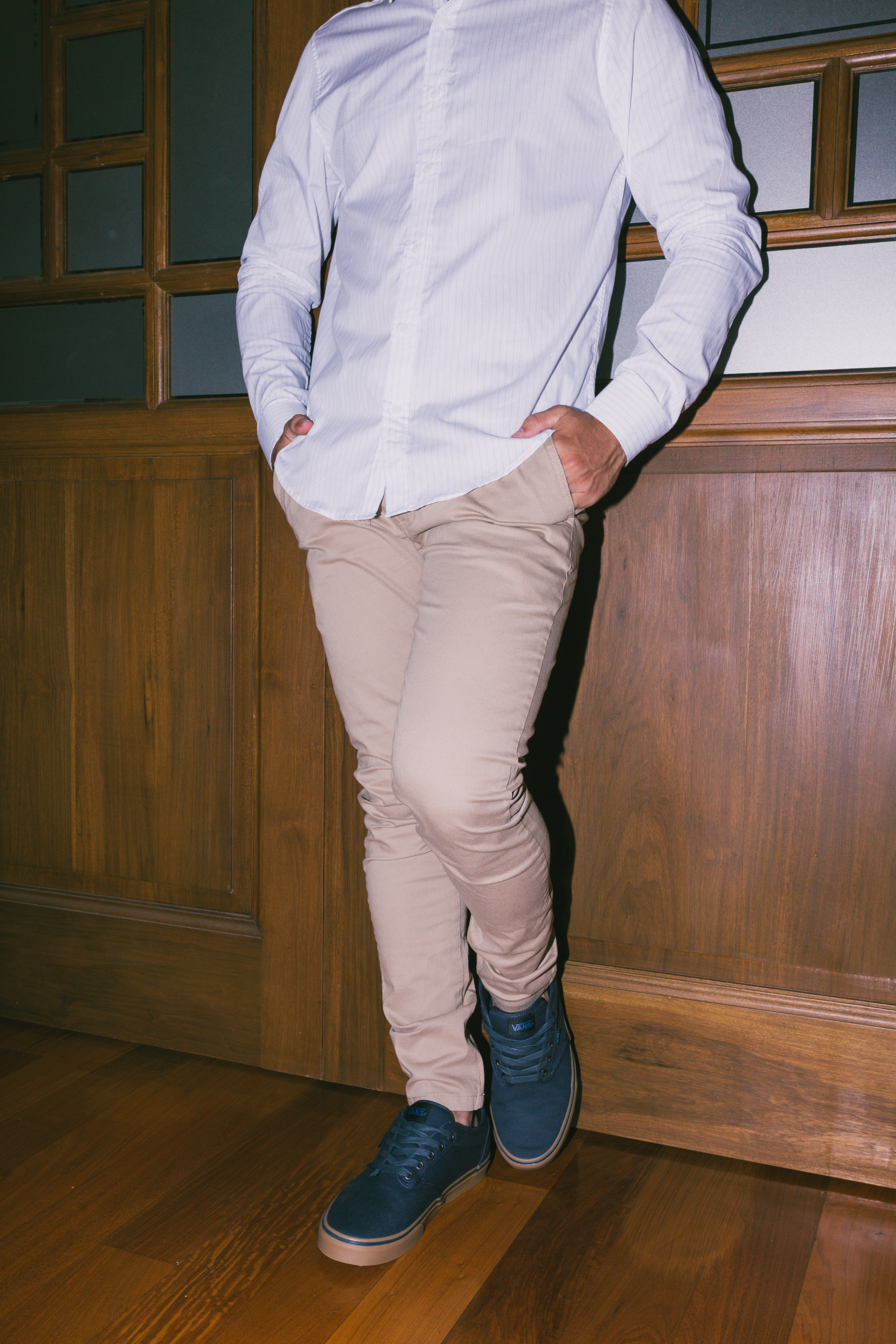 CAMISA LIBERATO BASICS MANGAS LARGAS BLANCA RAYAS CELESTE