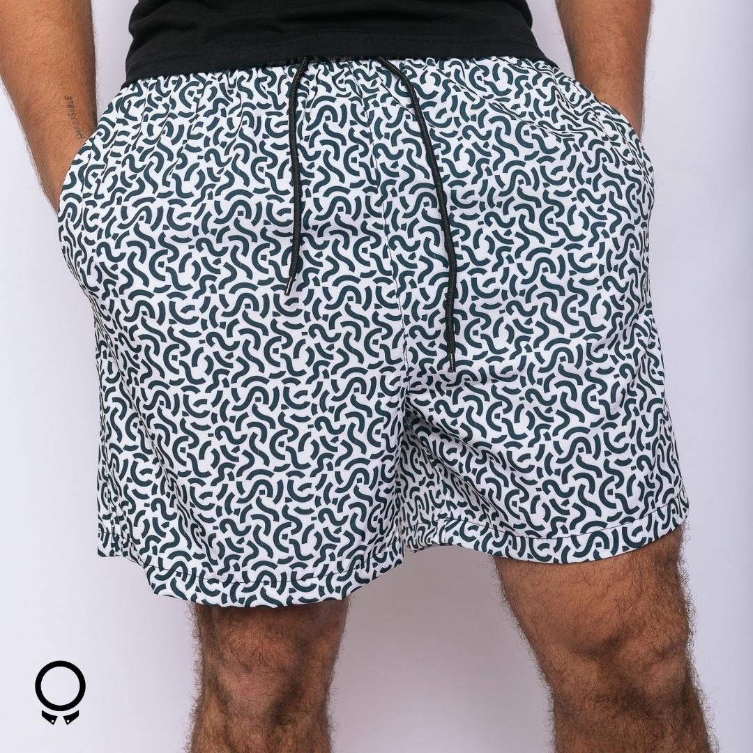 SHORT DE BAÑO LIBERATO BASICS MEDUSA GRIS