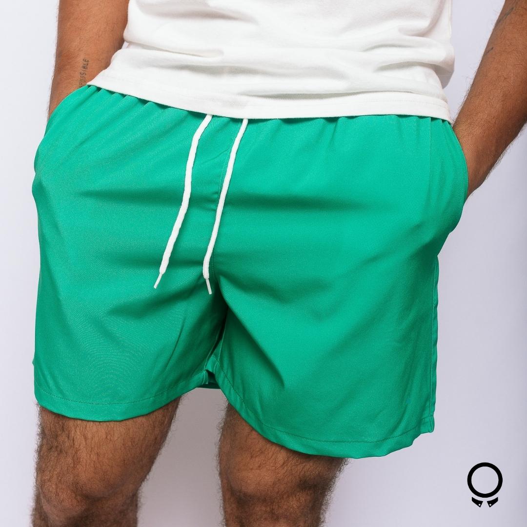 SHORT DE BAÑO LIBERATO BASICS VERDE