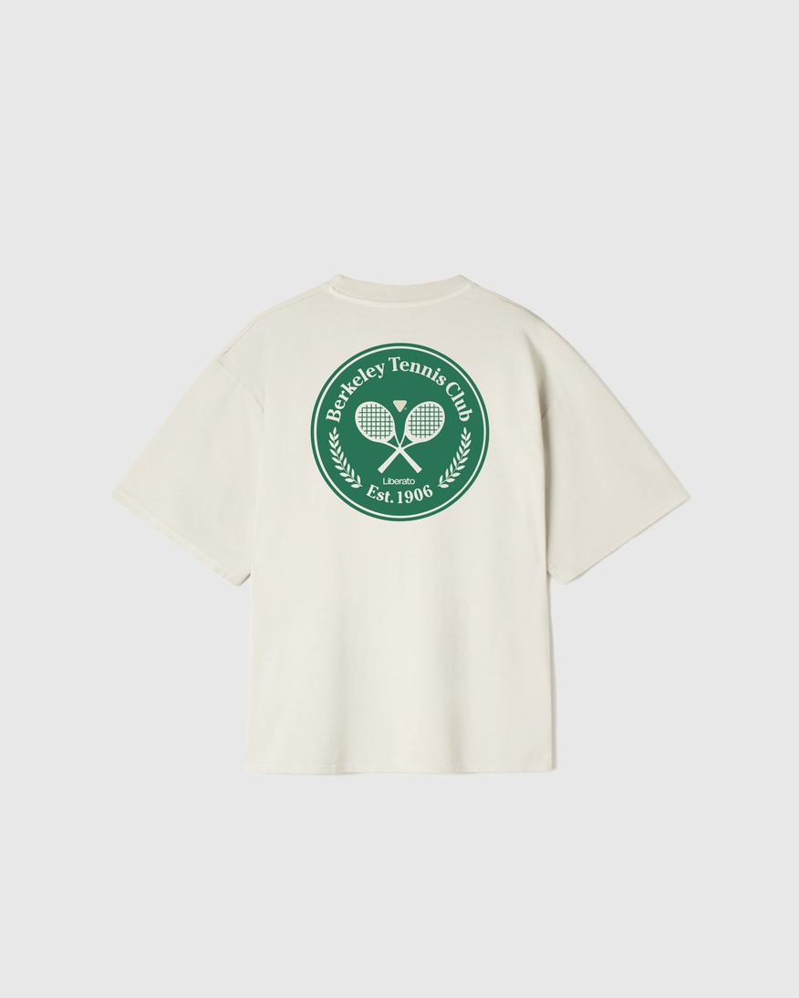 REMERA LIBERATO PREMIUM 250GSM OVERSIZE BEIGE BERKELEY TENNIS CLUB