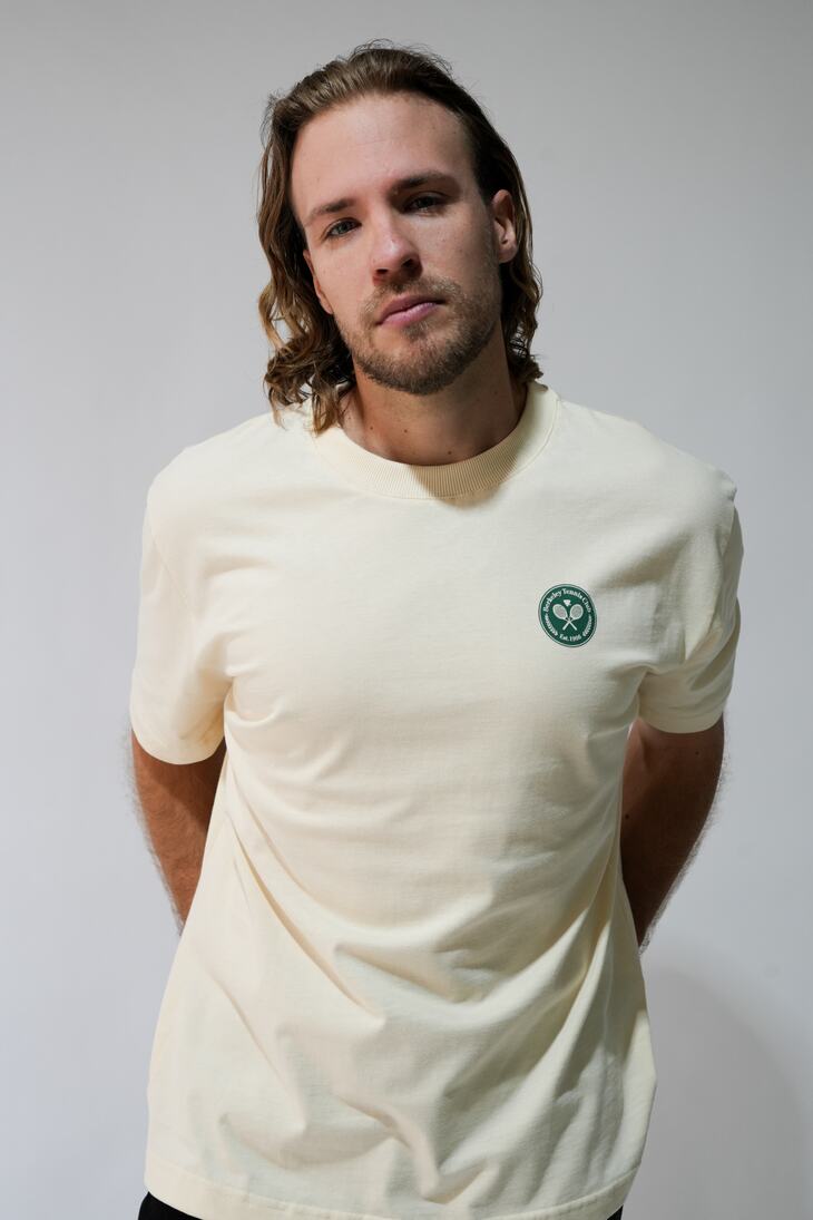 REMERA LIBERATO PREMIUM 250GSM OVERSIZE BEIGE BERKELEY TENNIS CLUB