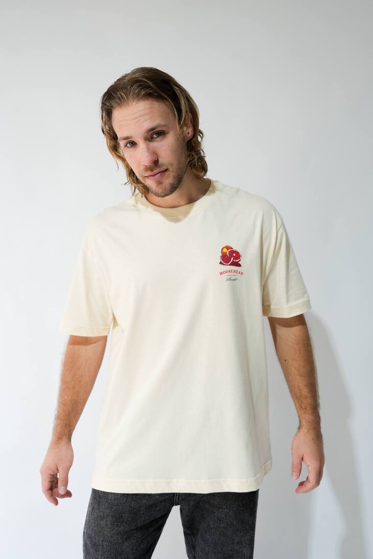 REMERA LIBERATO OVERSIZE BEIGE MOOSEHEAD