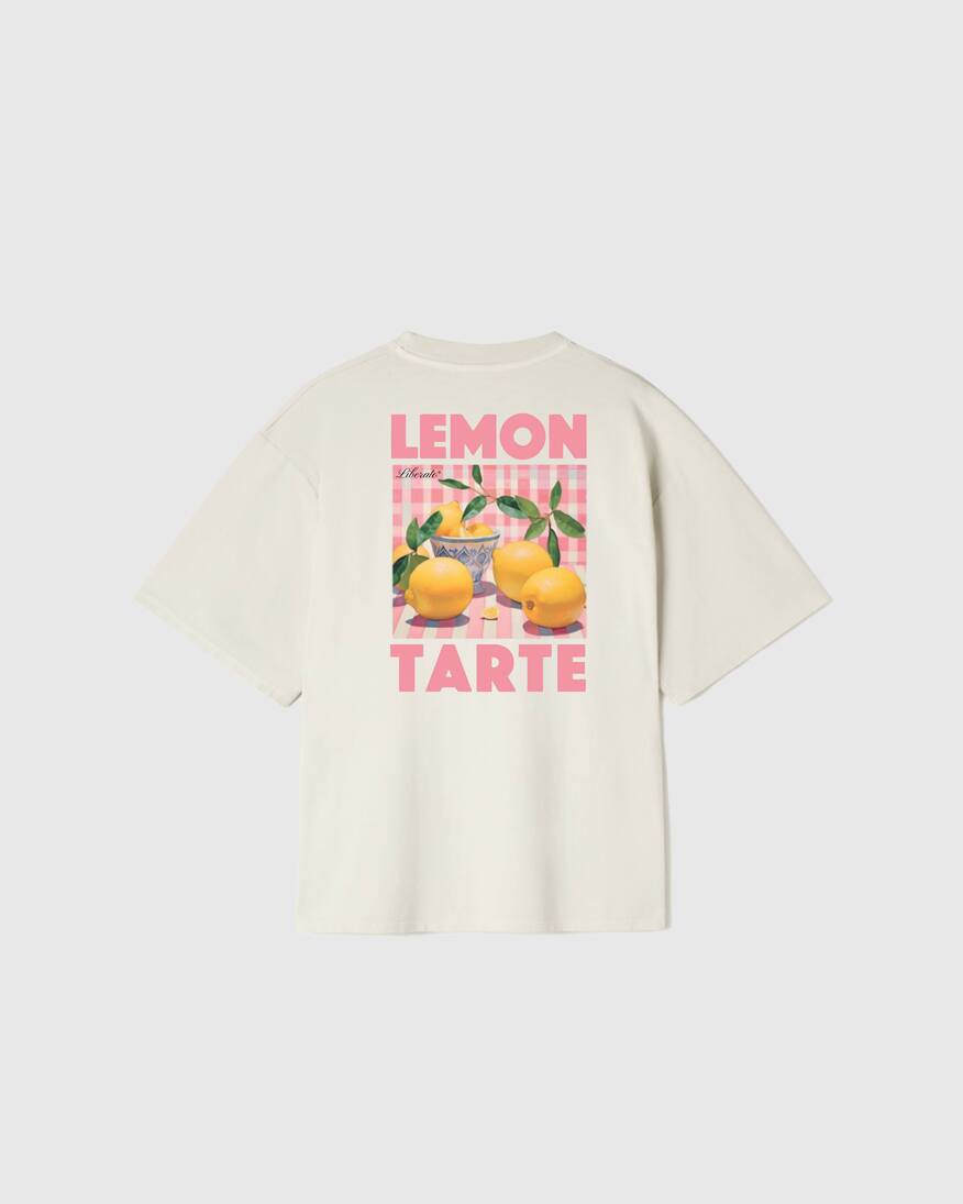 REMERA LIBERATO OVERSIZE BEIGE LEMON TARTE