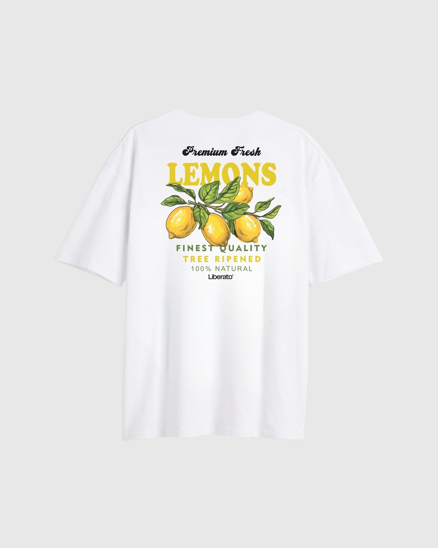 REMERA LIBERATO OVERSIZE MARFIL PREMIUM FRESH LEMON
