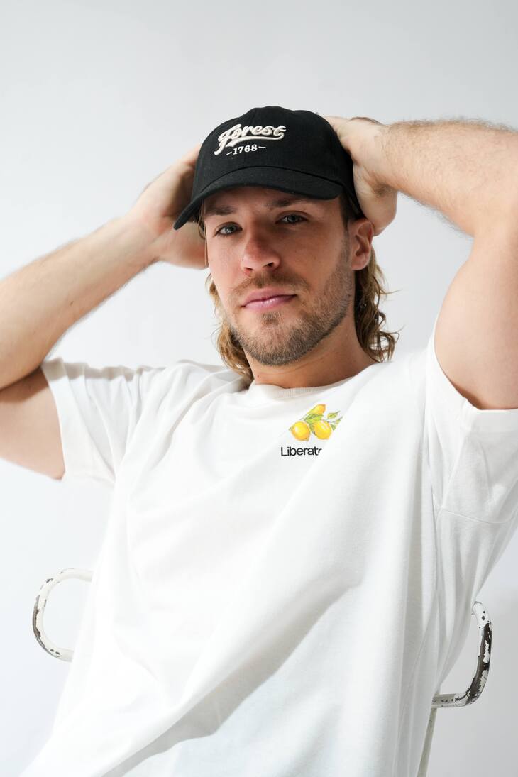 REMERA LIBERATO OVERSIZE MARFIL PREMIUM FRESH LEMON