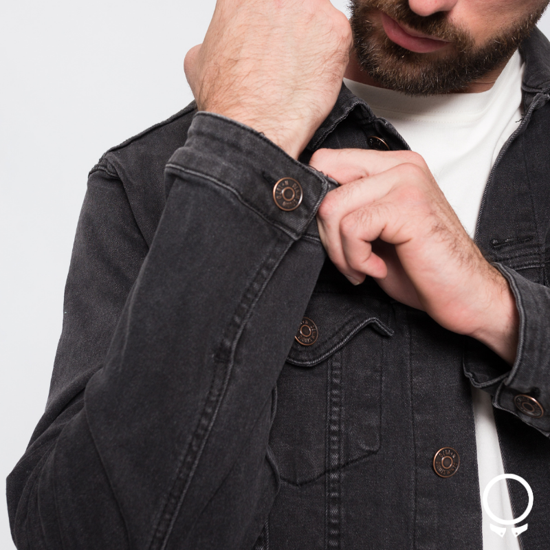 CAMPERA DE JEANS N+ MICK NEGRA