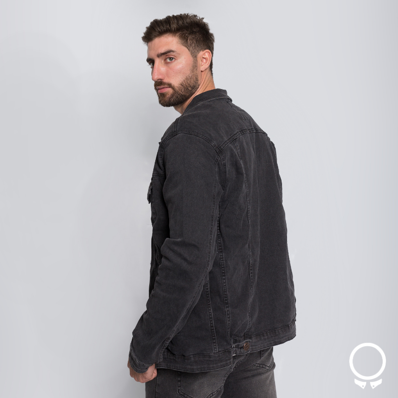CAMPERA DE JEANS N+ MICK NEGRA