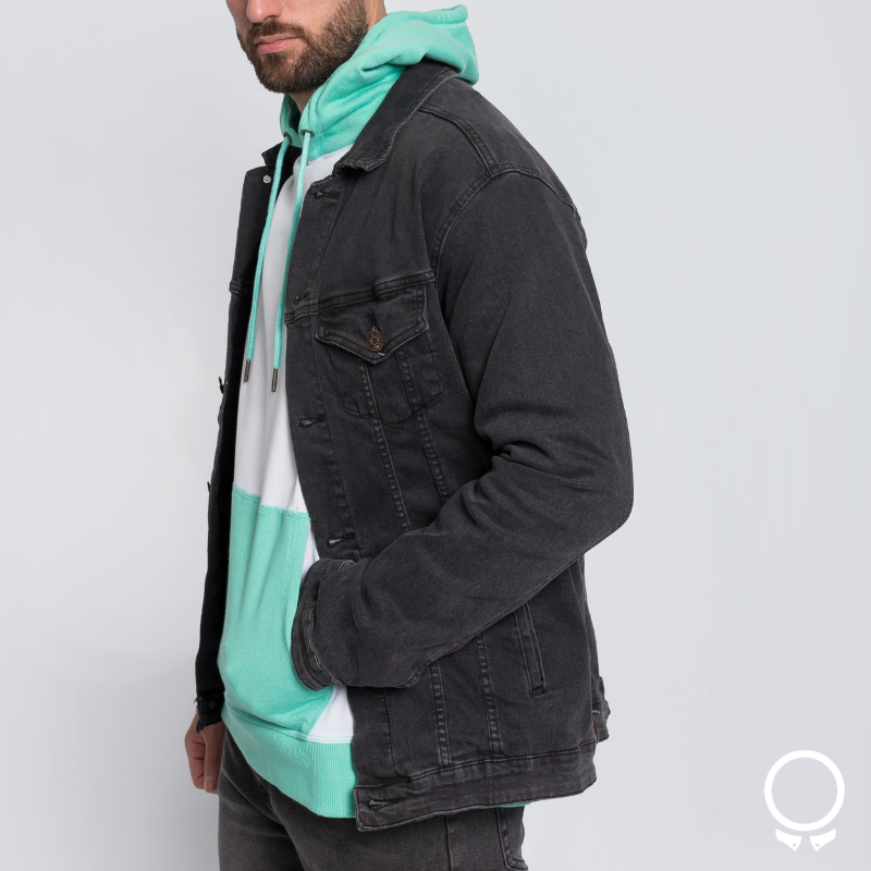 CAMPERA DE JEANS N+ MICK NEGRA