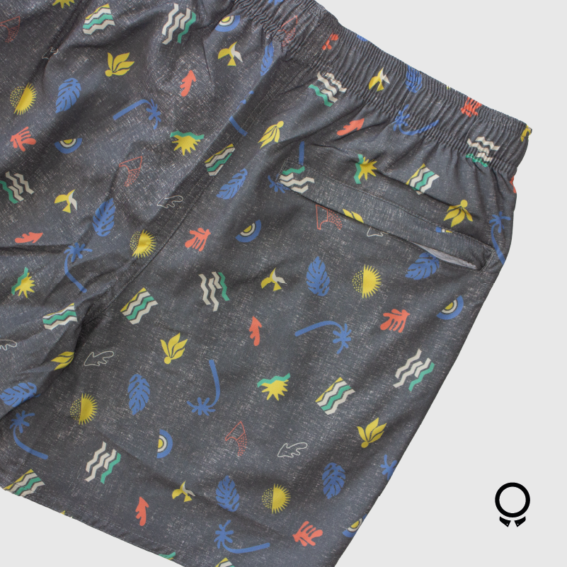 SHORT DE BAÑO N+ HOMER GRIS