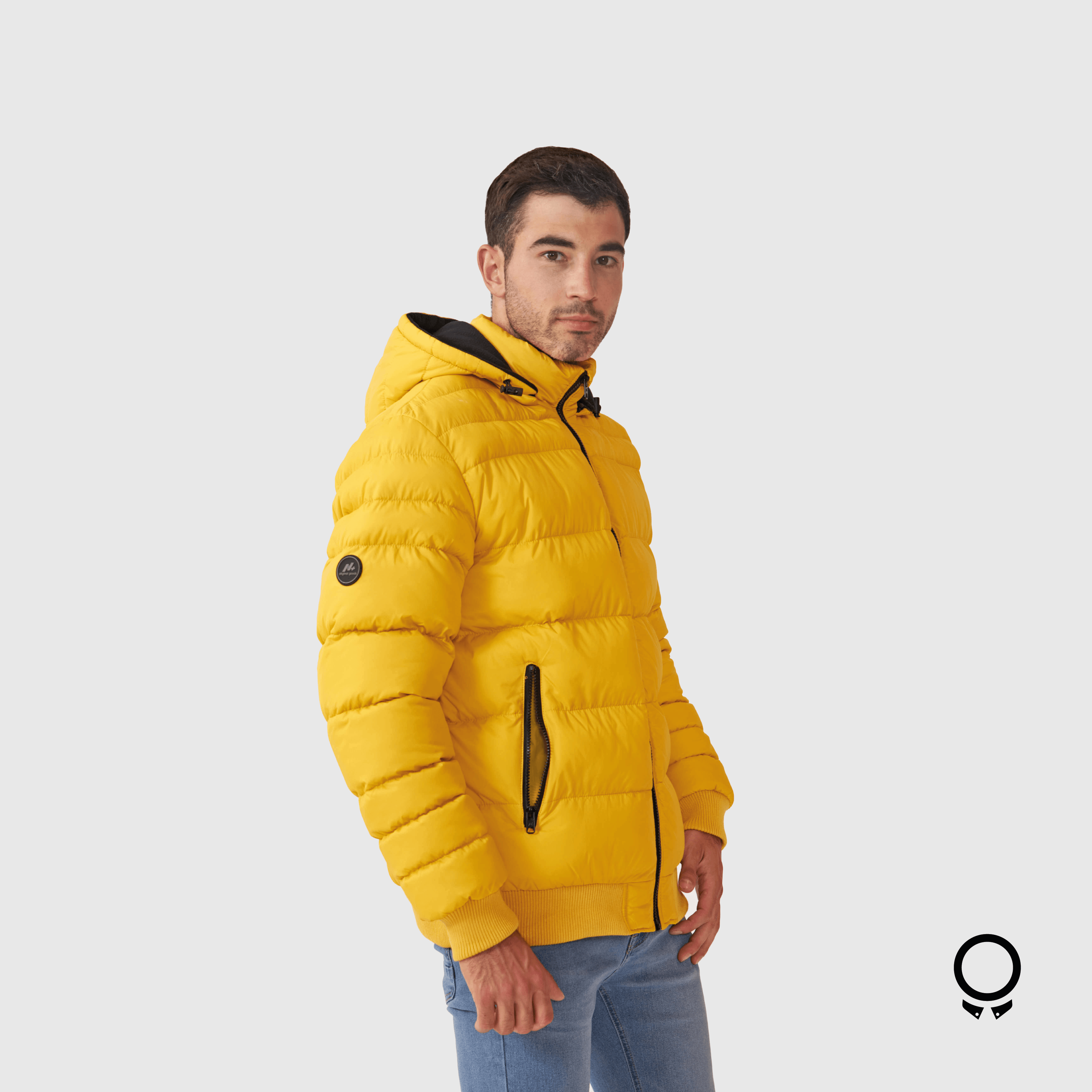 CAMPERA DE PLUMAS N+ BIX AMARILLA