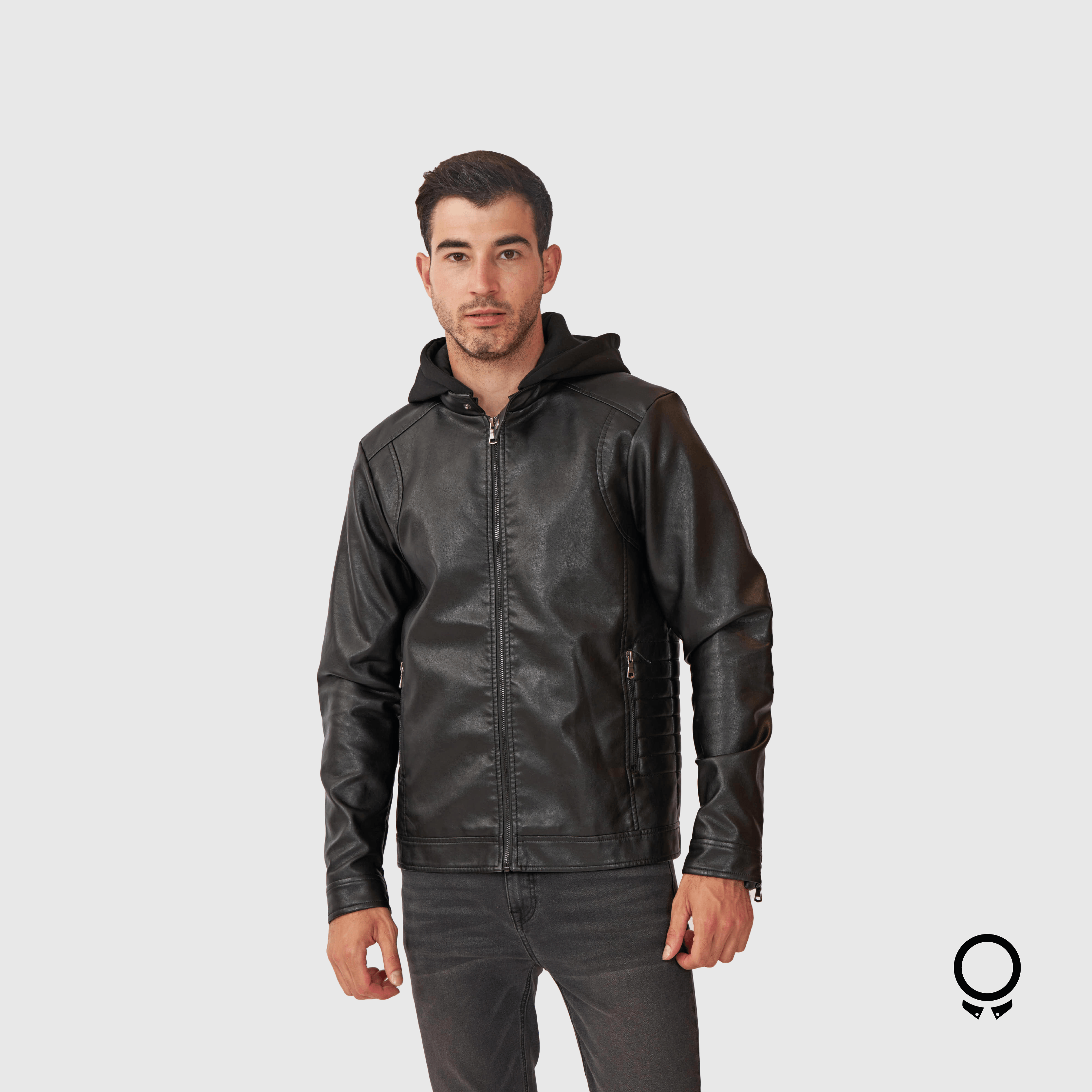 CAMPERA DE CUERO ECOLOGICO N+ KINKORA NEGRA