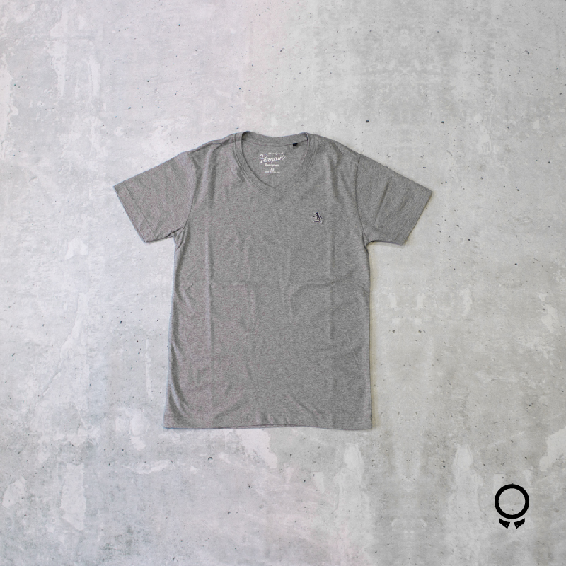 T-SHIRT PENGUIN CUE V GRIS