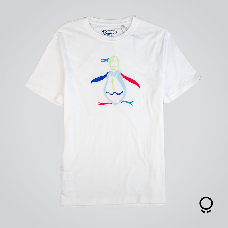 T-SHIRT PENGUIN 10 BRIGHT WHIL