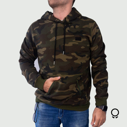 Hoodie Abercrombie Verde Camo