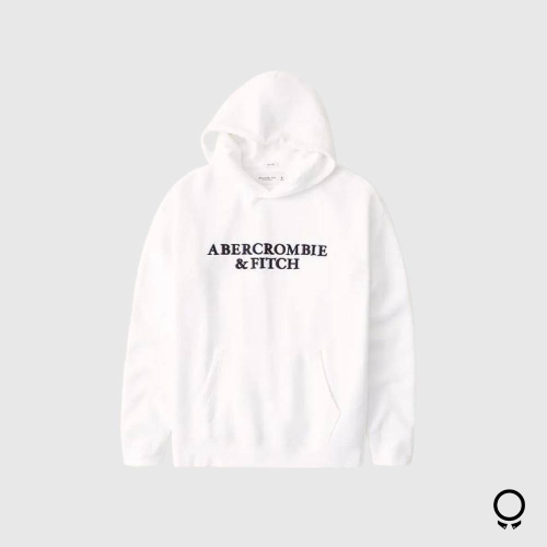 Hoodie Abercrombie Blanca Con Letras