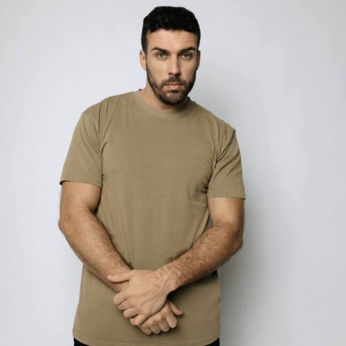 REMERA ABERCROMBIE REGULAR FIT PREMIUM TEE KAKHI