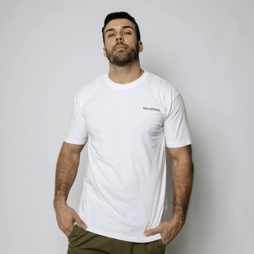 REMERA ABERCROMBIE OVERSIZE BLANCA